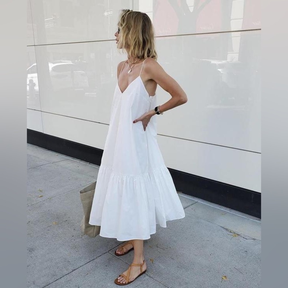 Anine Bing Averie Dress in Tan/Sand
